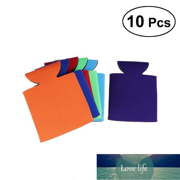 10 plain stubby holders for beer bottles and cans, perfect for picnics and keeping drinks cool