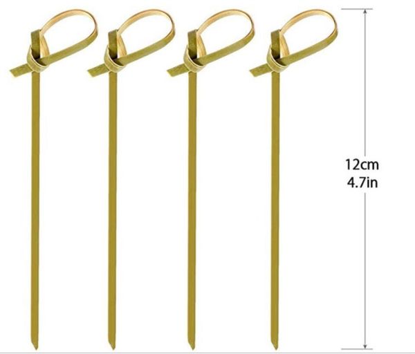 100 bamboo toothpicks, 4.5 inches long, ideal for cocktails and appetizers