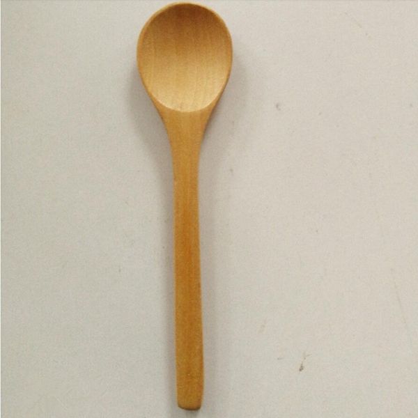 1000 eco-friendly small wooden spoons, 17x4cm, ideal for honey, coffee, or kids' ice cream