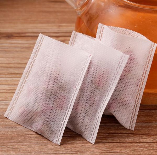 1000 pieces per lot, 5x6 cm heat-sealable empty nonwoven tea bags for loose tea, coffee, and spices