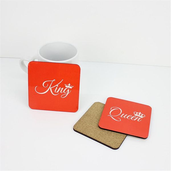 10x10cm sublimation coasters made of MDF, perfect for DIY thermal transfer projects, providing heat insulation for cups