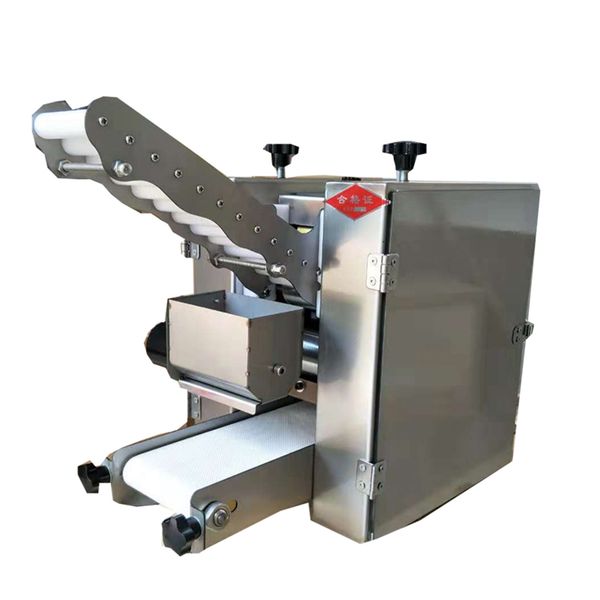110V/220V stainless steel automatic dumpling wrapper machine for wontons, gyoza, and roti chapati