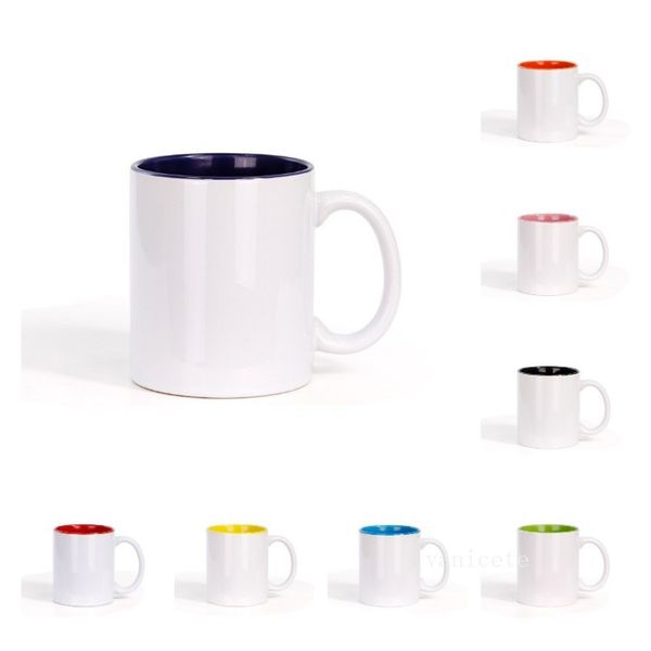 11oz ceramic mugs with handle for sublimation printing, thermal transfer dye design