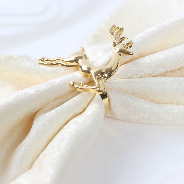 12 decorative animal-themed napkin rings for festive Christmas, holiday, wedding, and dinner table settings