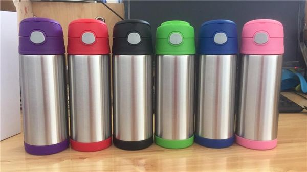 12oz stainless steel vacuum-insulated kids' cup for outdoor coffee, milk, or water