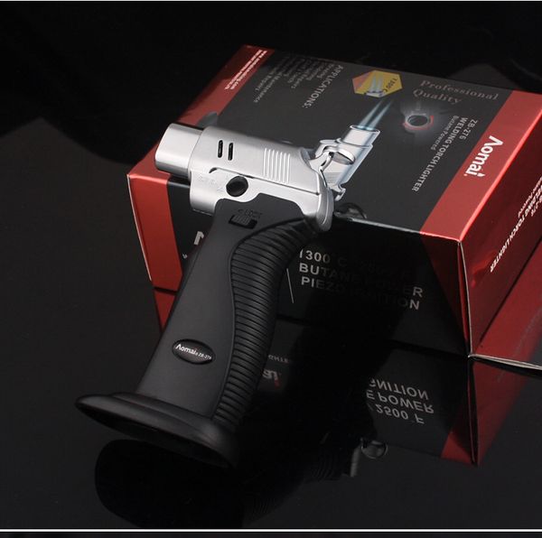 1300C butane scorch torch with jet flame, a heavy-duty refillable kitchen lighter for culinary use, includes free DHL shipping