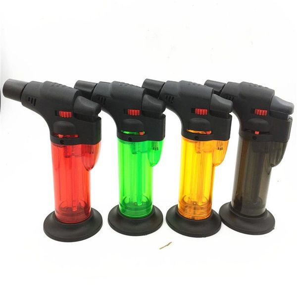 1300C butane torch lighter with jet flame for kitchen, cigars, and culinary use, refillable and heavy-duty