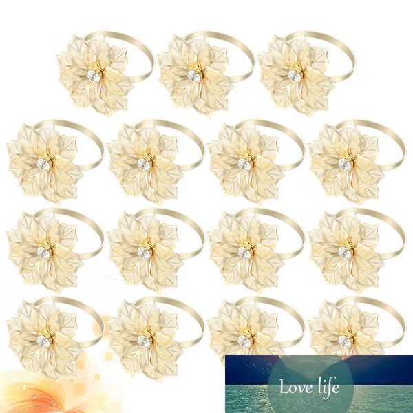 15 elegant napkin rings with floral hotel design, perfect for restaurant use or wedding banquet serviette holders