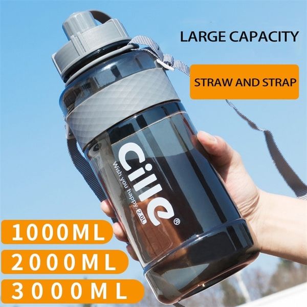 1.5L Sports Plastic Water Bottle - Large Capacity, Portable for Outdoor, Travel, Camping, Biking, Fitness - Ideal for Coffee, Tea, and Drinks
