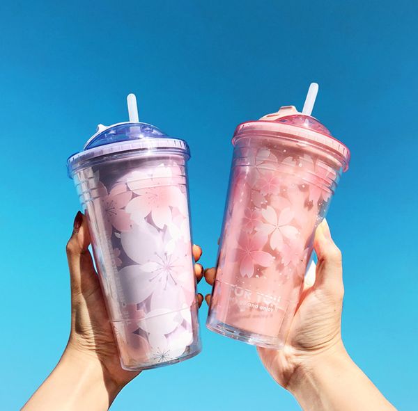 16.2oz ice cup with plastic straw, multiple styles available, customizable with any logo