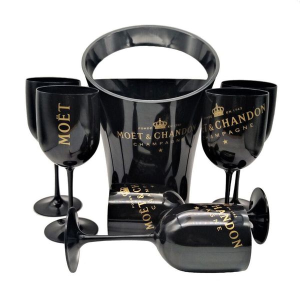 16oz unbreakable acrylic wine goblets for champagne and party drinks, available in white or black, 480ml capacity