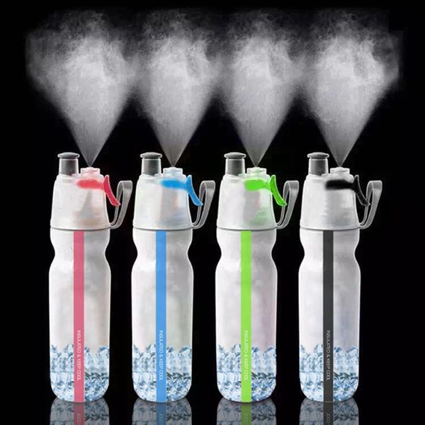 17oz insulated mist spray bottle for sports hydration, BPA-free cycling water container