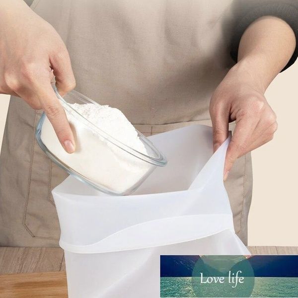 1pc reusable nonstick silicone dough kneading bag for bread, pastry, and pizza