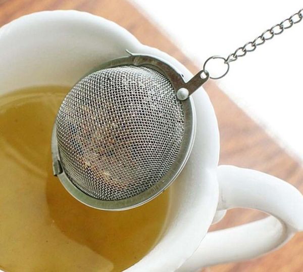 200pcs 4.5/5.5/7cm 304 stainless steel mesh tea infusers and strainers for brewing tea