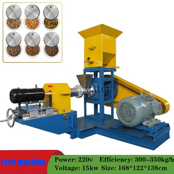 2020 export price for 1000KG and 1500KG pet feed extruders, floating fish feed machines, corn extruders, and snack equipment with ocean freight options