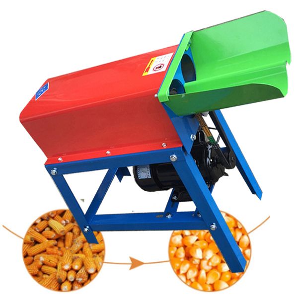 2021 factory direct high-capacity electric corn sheller for maize, stainless steel threshing machine with 220V power