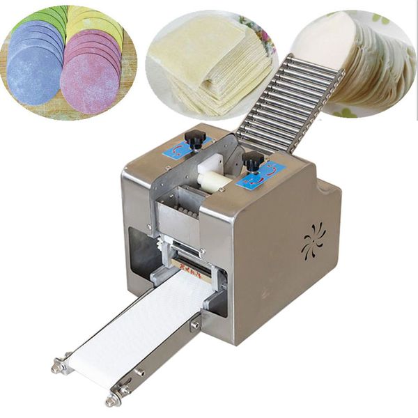 2021 household dumpling and shao-mai wrapper packaging machine, also handles empanada, wonton, and Rodi pizza packaging, compatible with 220v/110v