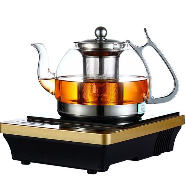2021 new heat-resistant glass teapot compatible with induction cookers and multifunctional stoves