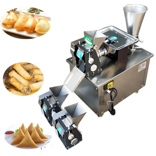 220V industrial dumpling and samosa machine, automatic production at 4800 pieces per hour, stainless steel dumpling wrapper maker