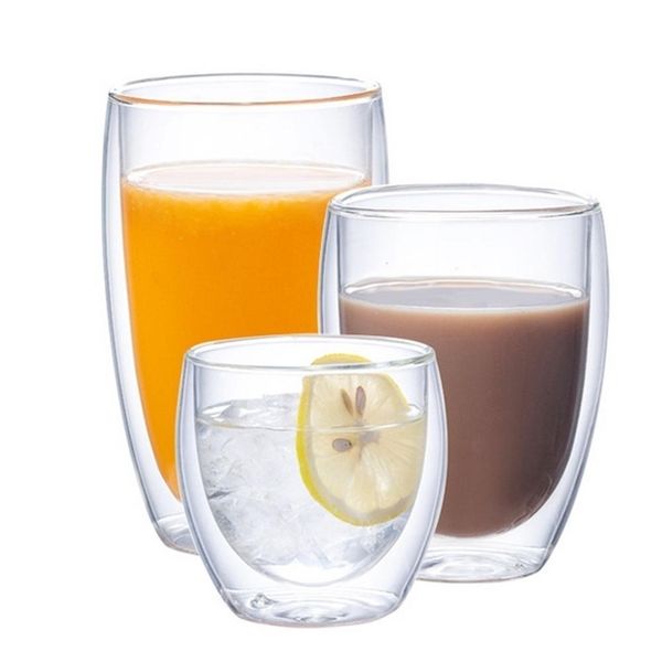 250 350 450ml wine glass cup  
Double-layered insulated mug for milk, coffee, and whiskey  
Glass drinking vessels LJ200821