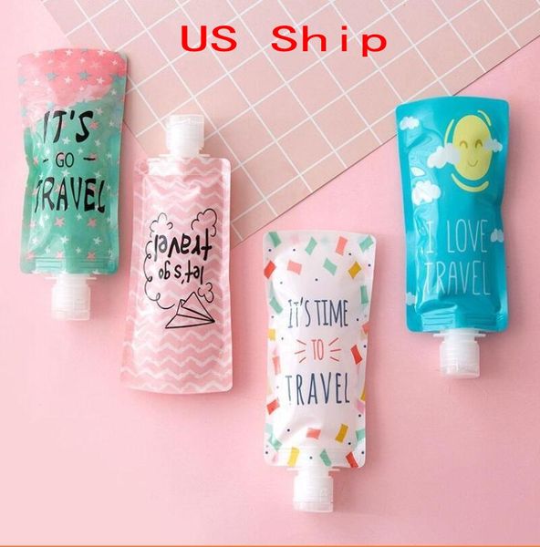 25ml/90ml travel-sized PVC cosmetic bottles for portable shampoo, sanitizer, and liquid packaging