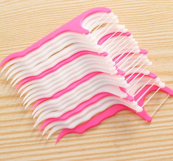 25pcs/Bag Plastic Dental Toothpick Cotton Floss Toothpick Stick For Oral Health Table Kitchen Bar Accessories Tool Opp Bag Pack SN2325  

Rewritten:  
25-pack plastic dental floss toothpicks for or...