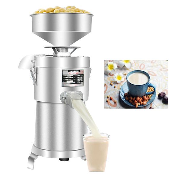 2800 rpm 750W commercial soy milk maker with stainless steel construction, 220V electric slurry separator for tofu and soymilk, 100-type model