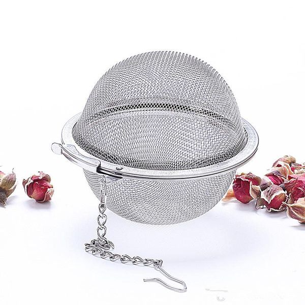 304 stainless steel tea infuser with chain for drinkware