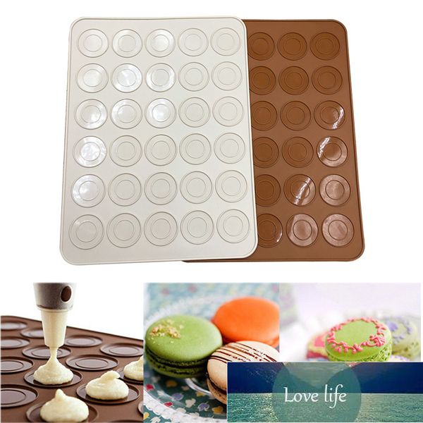 30-cavity silicone macaron baking mat for non-stick oven baking and pastry molding