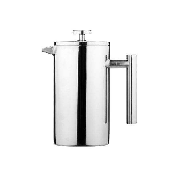 350ml manual French press coffee maker with stainless steel insulation for kitchen or office use
