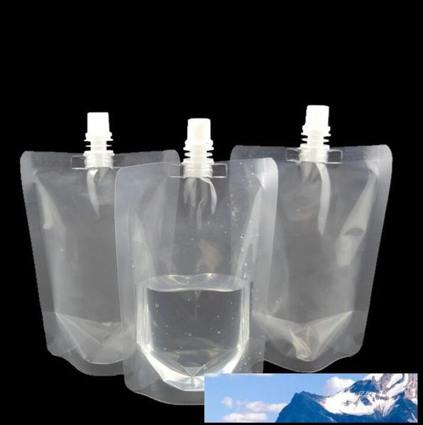 350ml stand-up plastic beverage pouch with spout for juice, milk, coffee, and liquid packaging