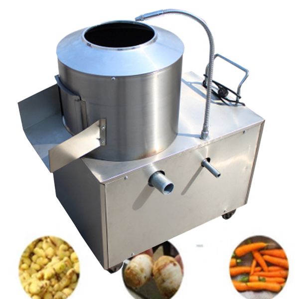 350-type stainless steel electric potato peeler, automatic for potatoes, taro, ginger, with 150-220 kg/h capacity