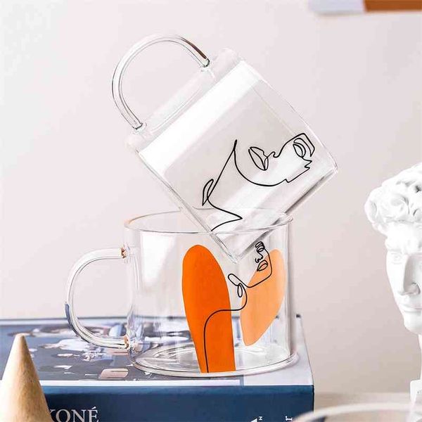 400ml Alphabet Cartoon Heart Pattern Mug Creative Glass Handle Mugs For Milk Coffee Beer Home Office Drinnkware Water Cup Couple 210804

400ml alphabet-themed cartoon heart mug with glass handle, perfect for milk, coffee, beer, or water at home or office, ideal for couples