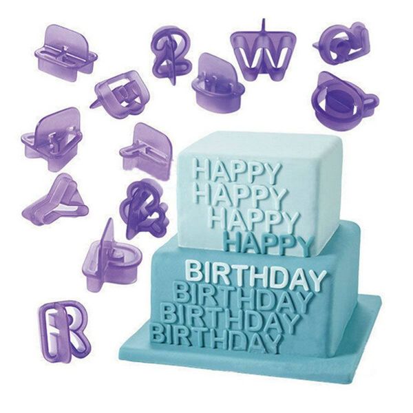 40-piece alphabet cake molds for fondant, cookies, and baking decoration