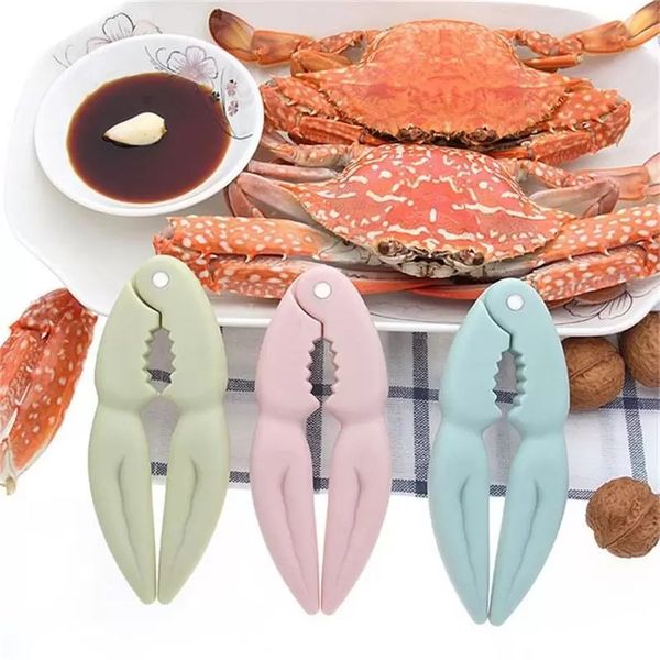 4-color creative peeling tools for walnuts, nuts, lobster, crab, and biscuits in pink, blue, green, and orange