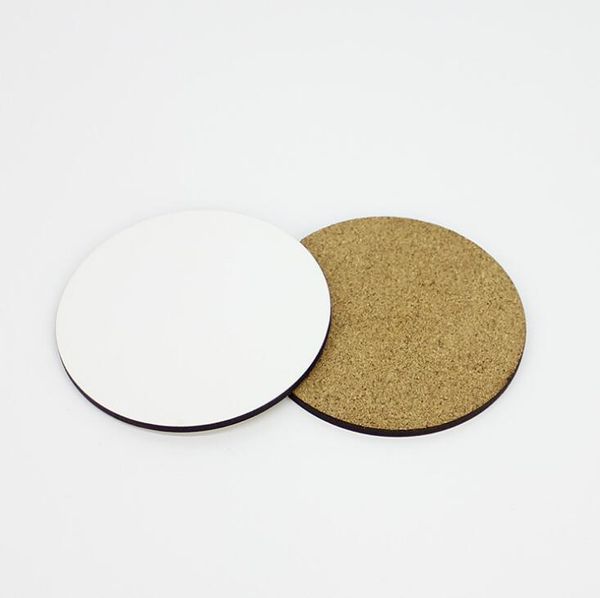 500 DIY sublimation coasters - wooden insulated cork cup mats, MDF promotional gift items, semi-finished blanks