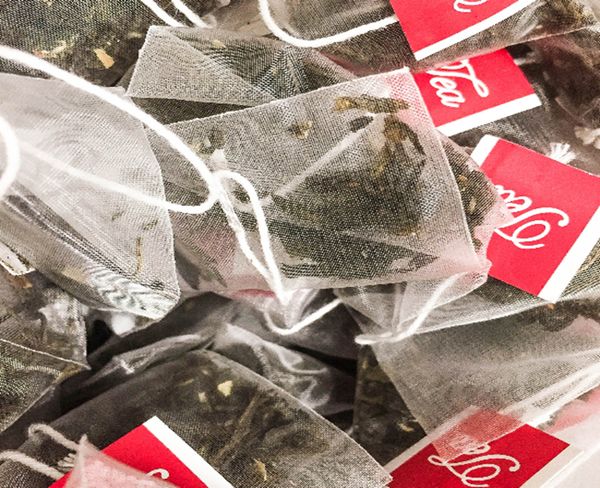 5000pcs/lot fast shipping nylon pyramid tea bags, 5.8x7cm empty infusers for loose tea