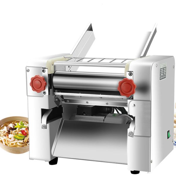 500W Commercial Automatic Stainless Steel Electric Noodle Press with Interchangeable Blades for Dumplings and Kneading, 220V/110V