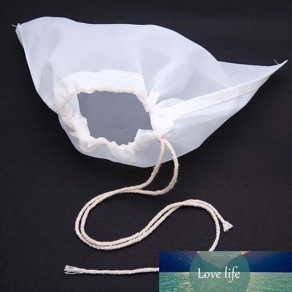 5-piece set of white nylon mesh reusable tea bags for boiling and filtering residue