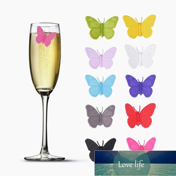6 elegant wine glass tags for bar parties, long strip markers to identify drinking cups