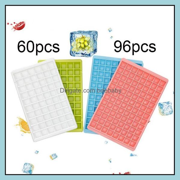60/96 grid DIY ice cube tray made of PP plastic for kitchen and bar use