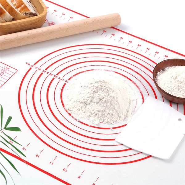 60x40cm silicone baking mats for non-stick pizza dough, pastry making, and kitchen baking tools