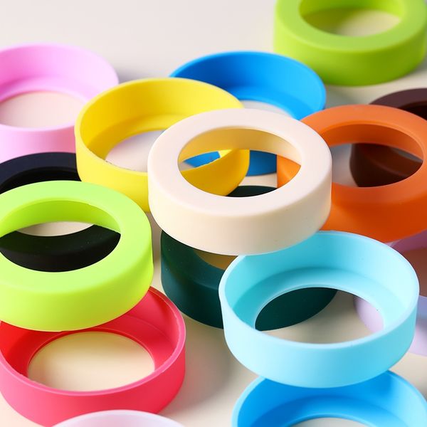 65-75mm silicone coasters for 30oz and 20oz tumblers, mugs, and water bottles with nonslip bottom covers