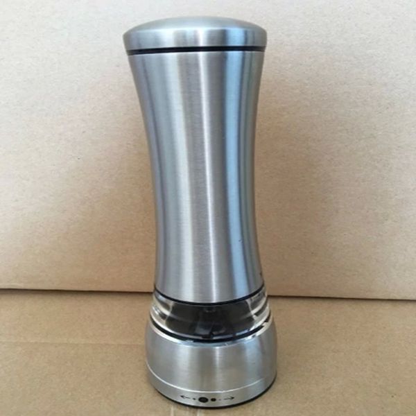65x215mm portable stainless steel salt and pepper grinder with adjustable thickness, 20 pieces per lot, for kitchen spice grinding
