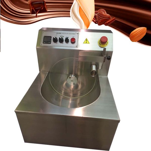 8KG/15KG chocolate enrobing machine for coating biscuits, wafers, and cookies with chocolate