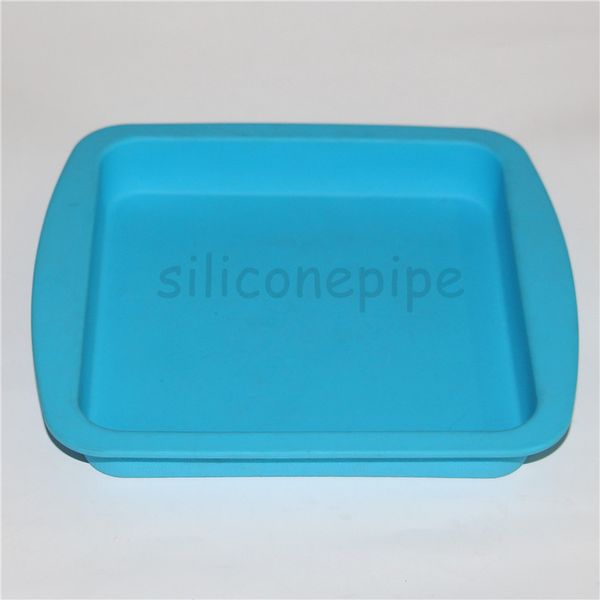 8-piece nonstick silicone square pans for versatile storage and baking