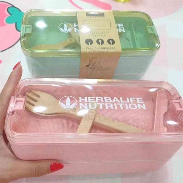 900ml eco-friendly 3-tier wheat straw bento box for microwave-safe food storage and lunch use