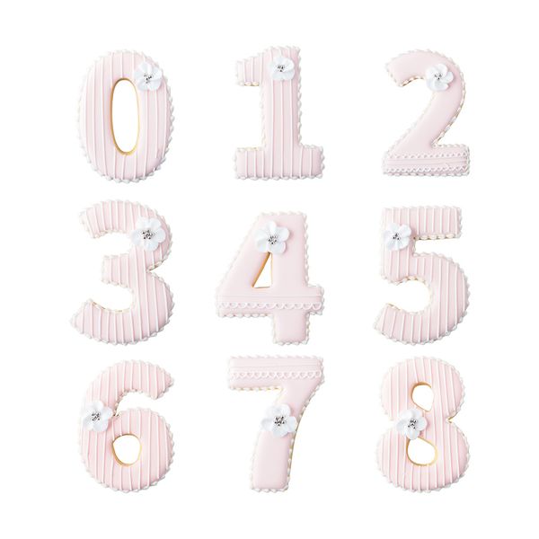 9-piece large number-shaped cookie cutter set for fondant, biscuits, and cake decorating, essential baking tool