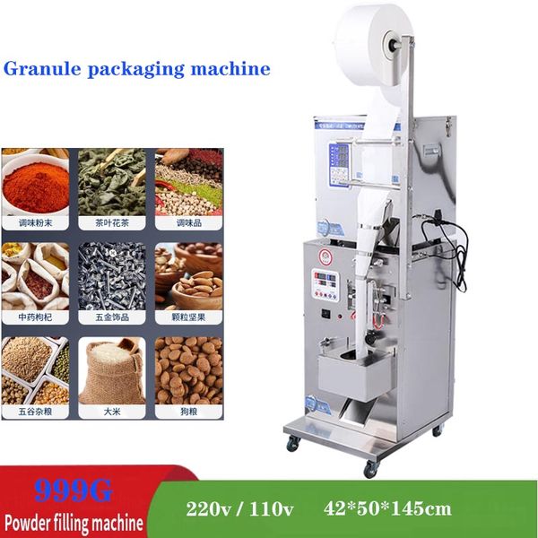 Affordable compact vertical pouch packing machine for milk tea powder and coffee sachets