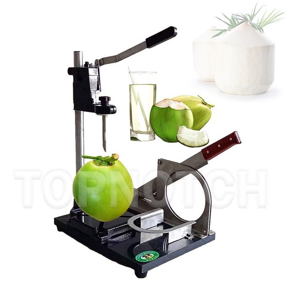 Automatic coconut shelling machine for tender fresh young coconuts